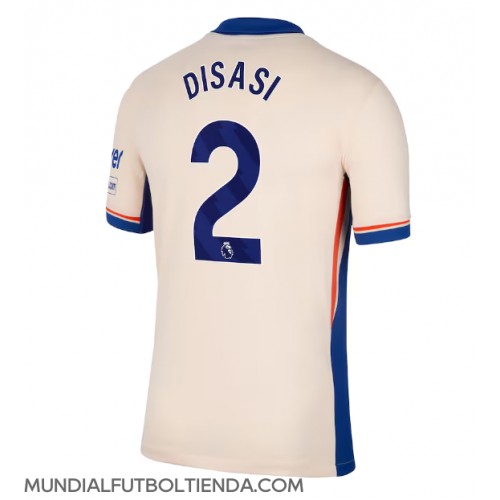 Camiseta Chelsea Axel Disasi #2 Segunda Equipación Replica 2024-25 mangas cortas